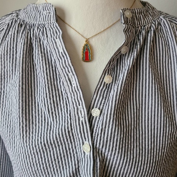 TIME AND TRU | STRIPE BLOUSE | SIZE SMALL - Picture 3 of 10